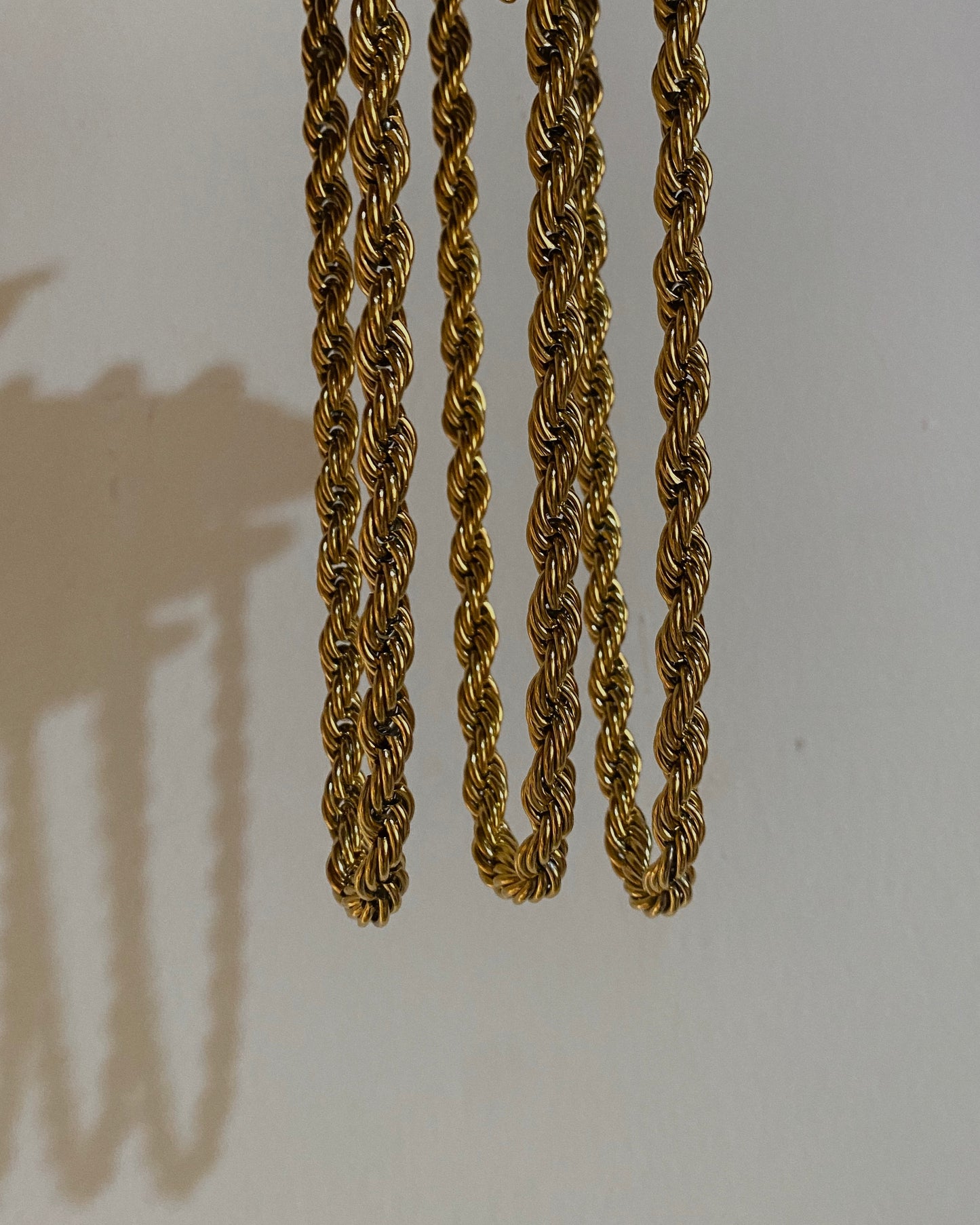 Kiki Rope Necklace | 18k Gold Plated (8mm)