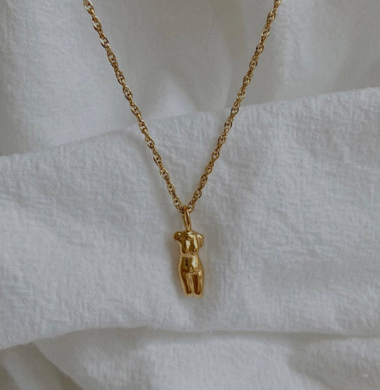 Elsie Body-Figure Necklace | 18k Gold Plated