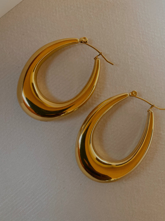 Hushta Hoops | 18k Gold Plated