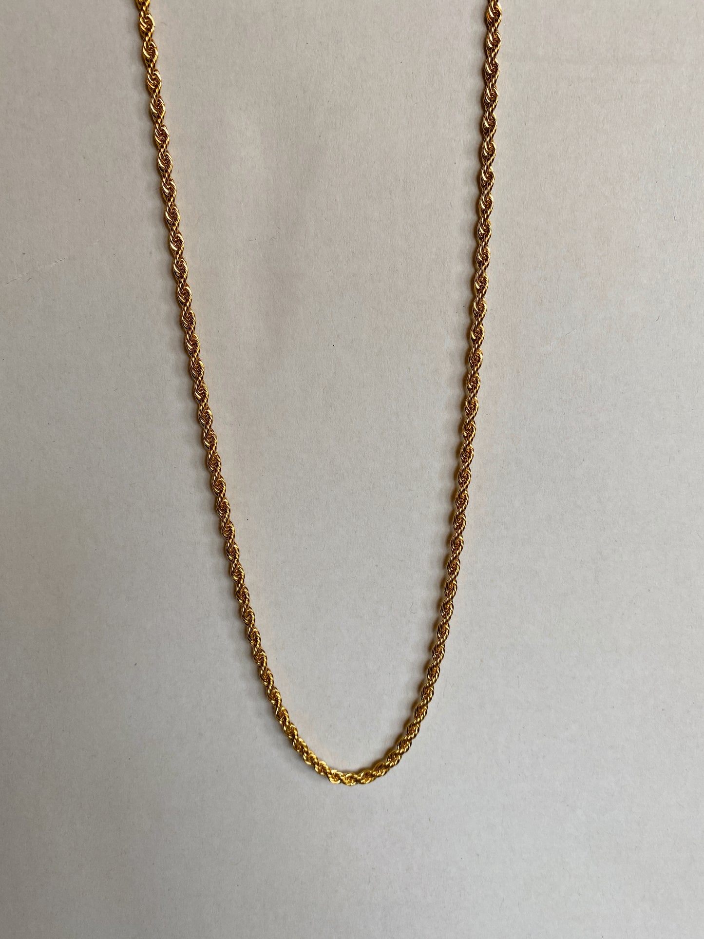 Kiki Rope Necklace | 18k Gold Plated (3mm)