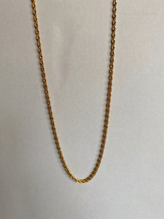 Kiki Rope Necklace | 18k Gold Plated (3mm)