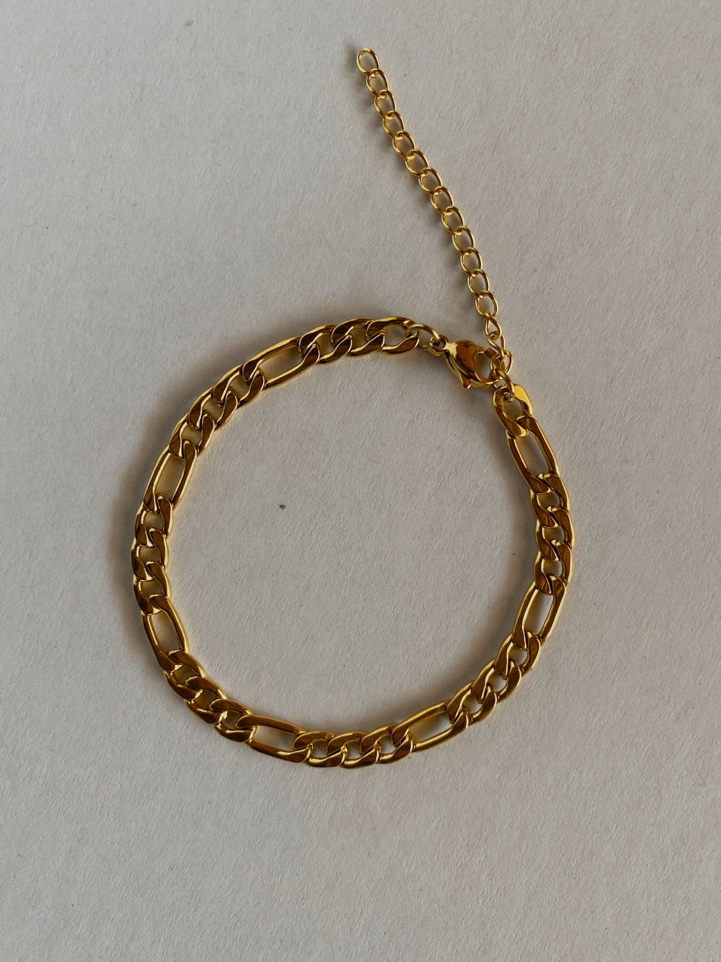 Figaro Bracelet | 18k Gold Plated