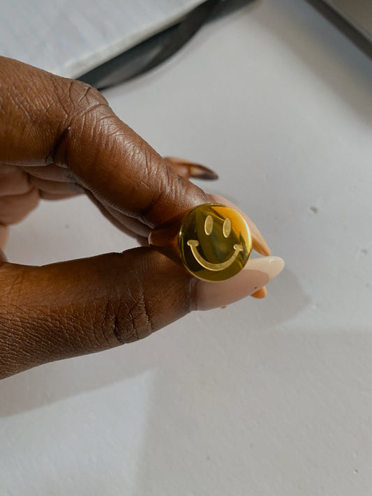 Nahaja Smiley Ring | 18k Gold Plated
