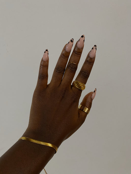 "Rich Aunty" Affirmation Ring | 18k Gold Plated