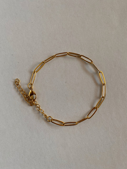 Edem Paperclip Bracelet | 18k Gold Plated