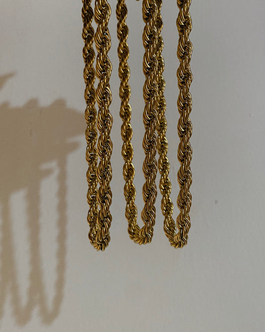 Kiki Rope Necklace | 18k Gold Plated (8mm)