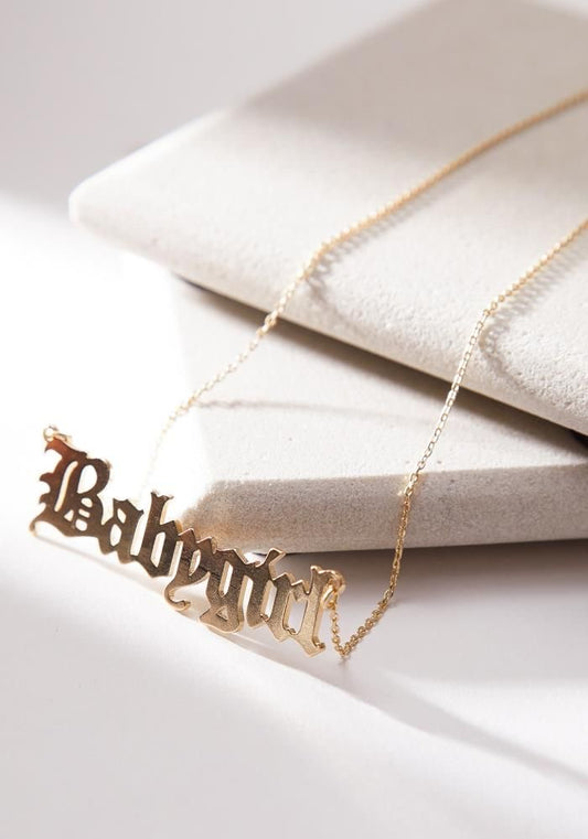 Babygirl Necklace | 18k Gold Plated