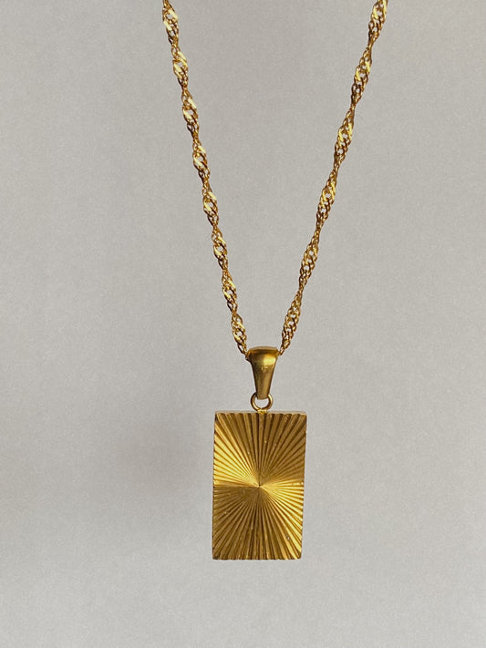 Jo Sunburst Necklace | 18k Gold Plated