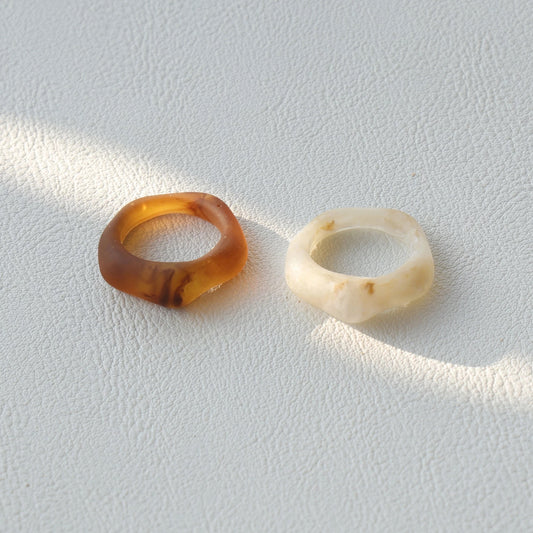 Frosty Resin Ring