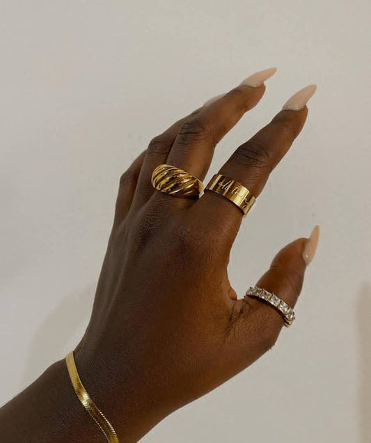 "She Can Do All Things" Affirmation Ring | 18k Gold Plated